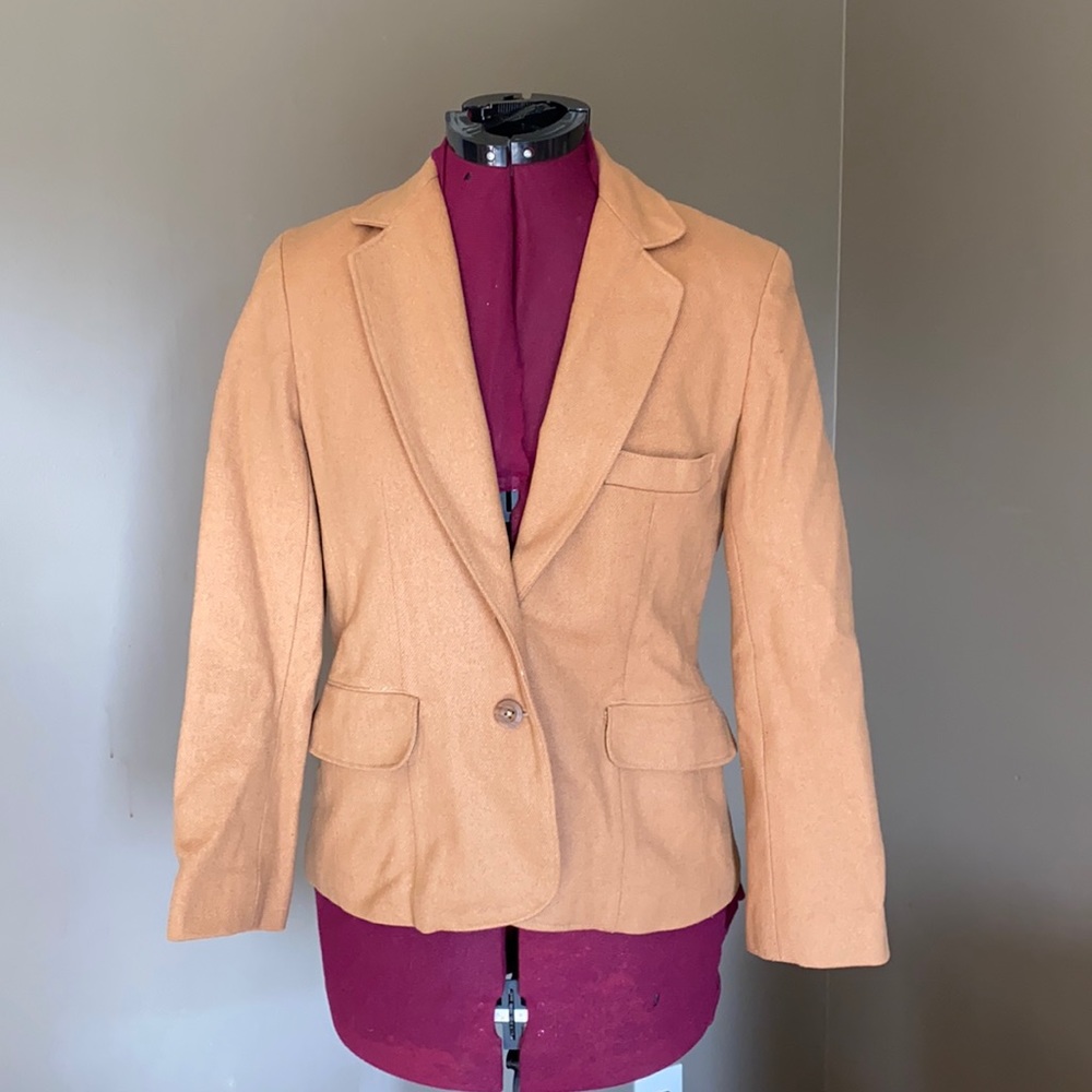 Camel Colored Single Button Blazer - image 1